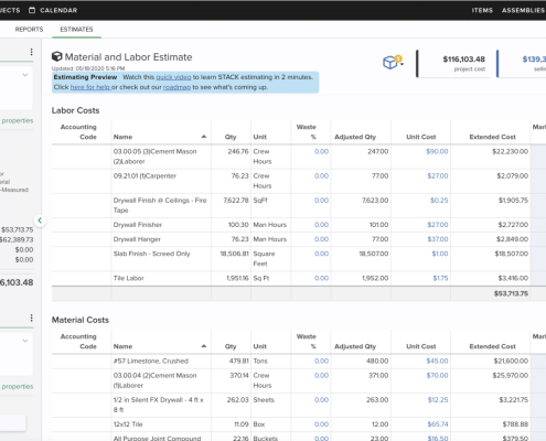 Construction Estimating Software